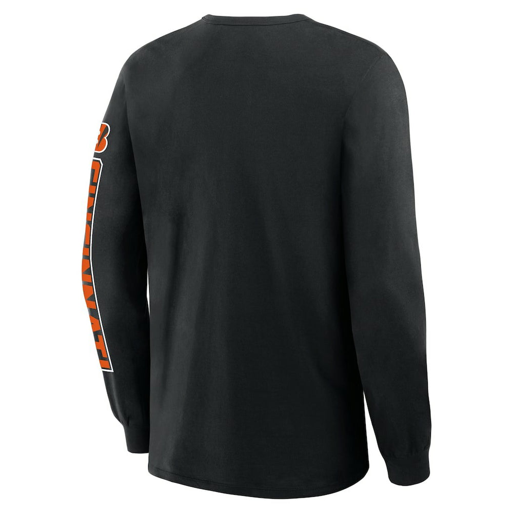 Cincinnati Bengals Hometown Sweep Legacy Long Sleeve T-Shirt - Black for sale