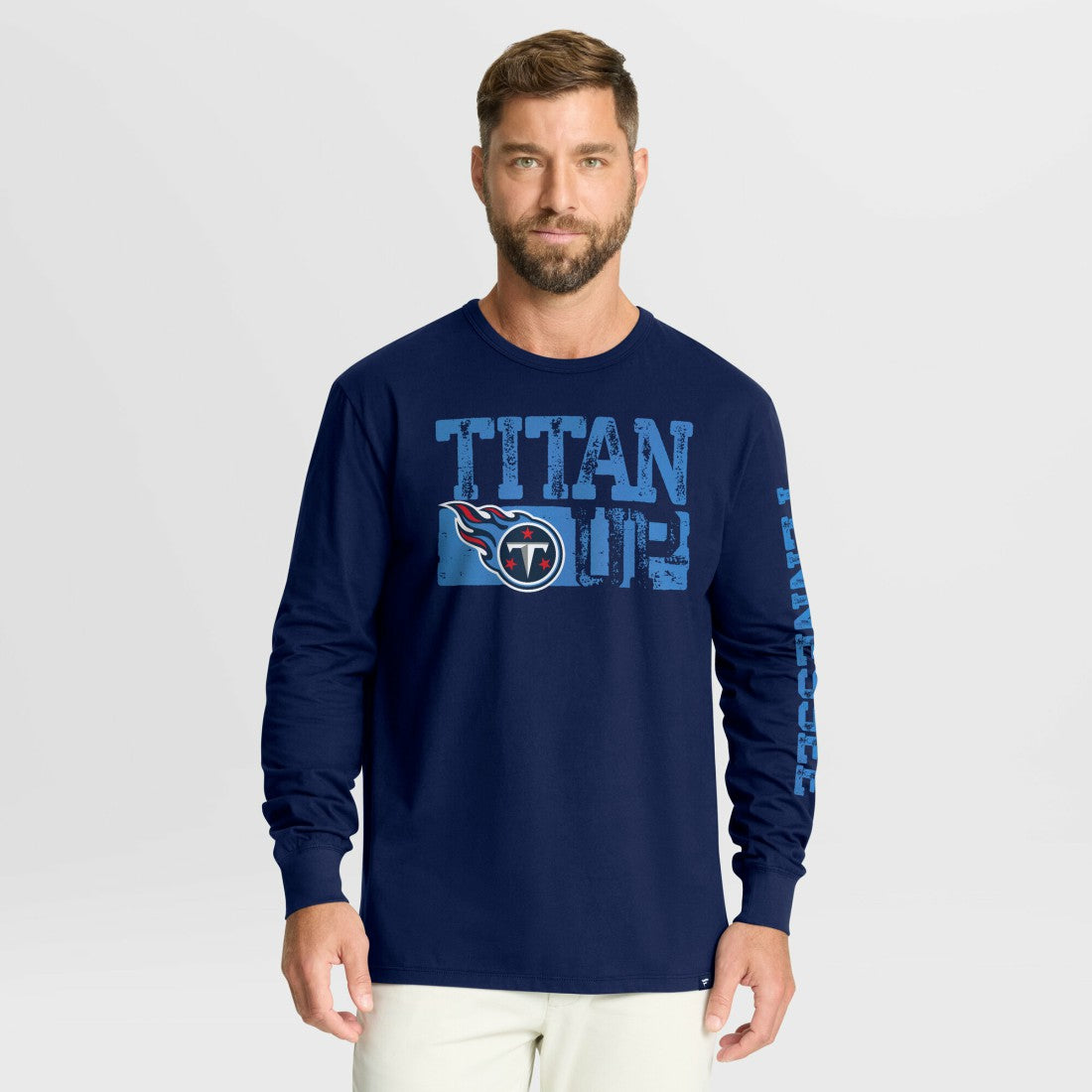 Tennessee Titans Hometown Sweep Legacy Long Sleeve T-Shirt - Navy on sale