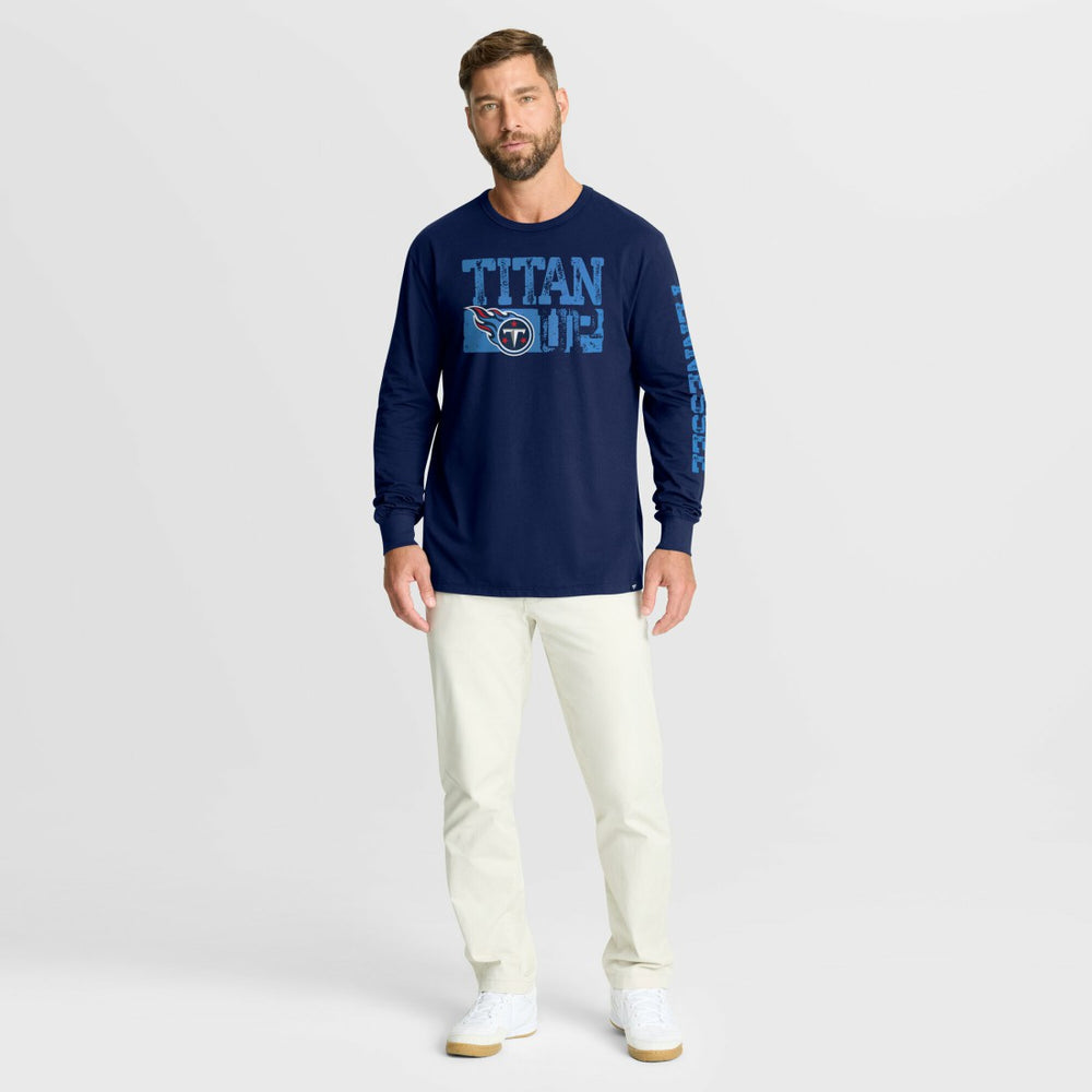 Tennessee Titans Hometown Sweep Legacy Long Sleeve T-Shirt - Navy on sale