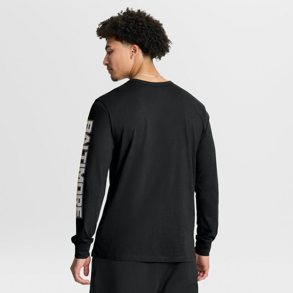 Baltimore Ravens Hometown Sweep Legacy Long Sleeve T-Shirt - Black sale