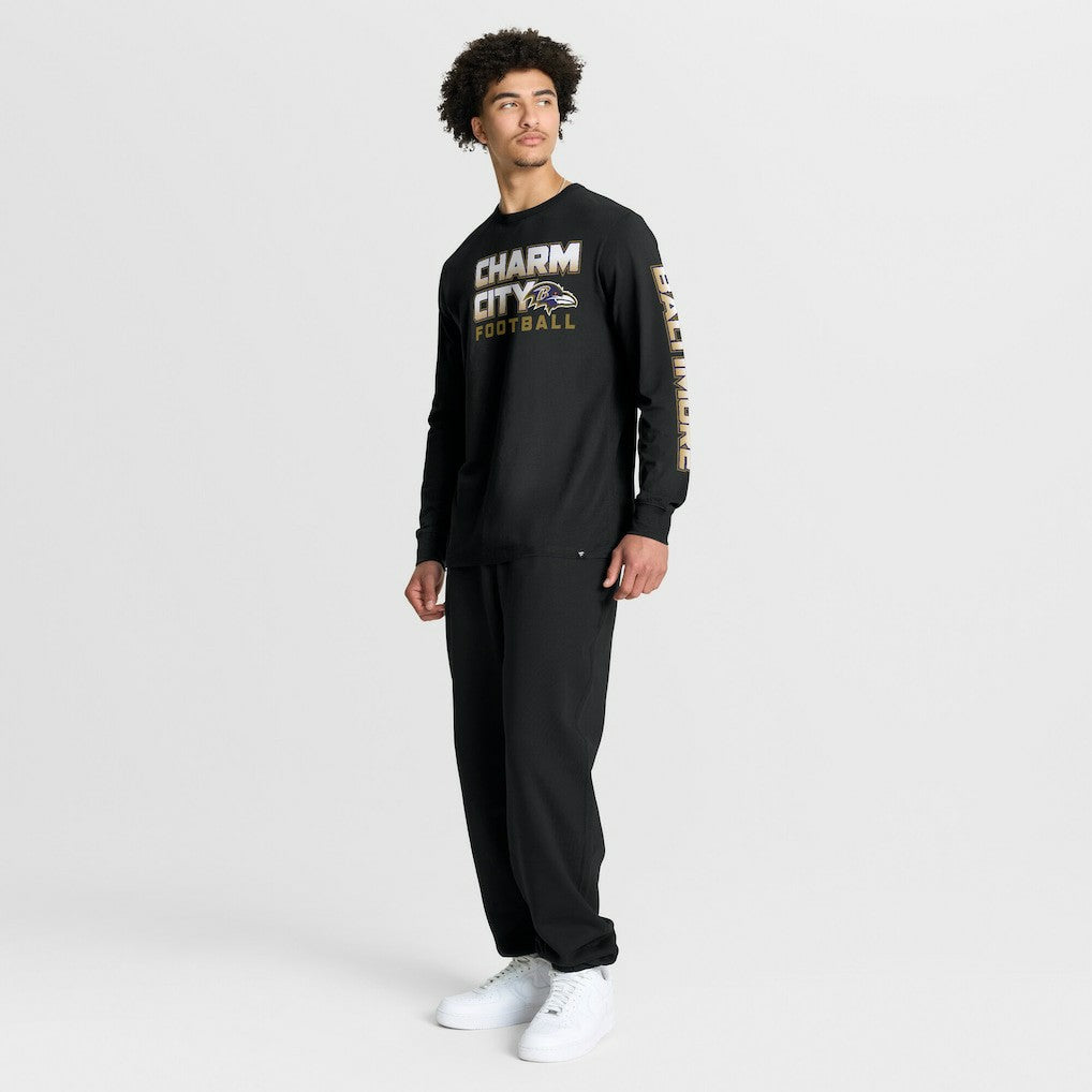 Baltimore Ravens Hometown Sweep Legacy Long Sleeve T-Shirt - Black sale