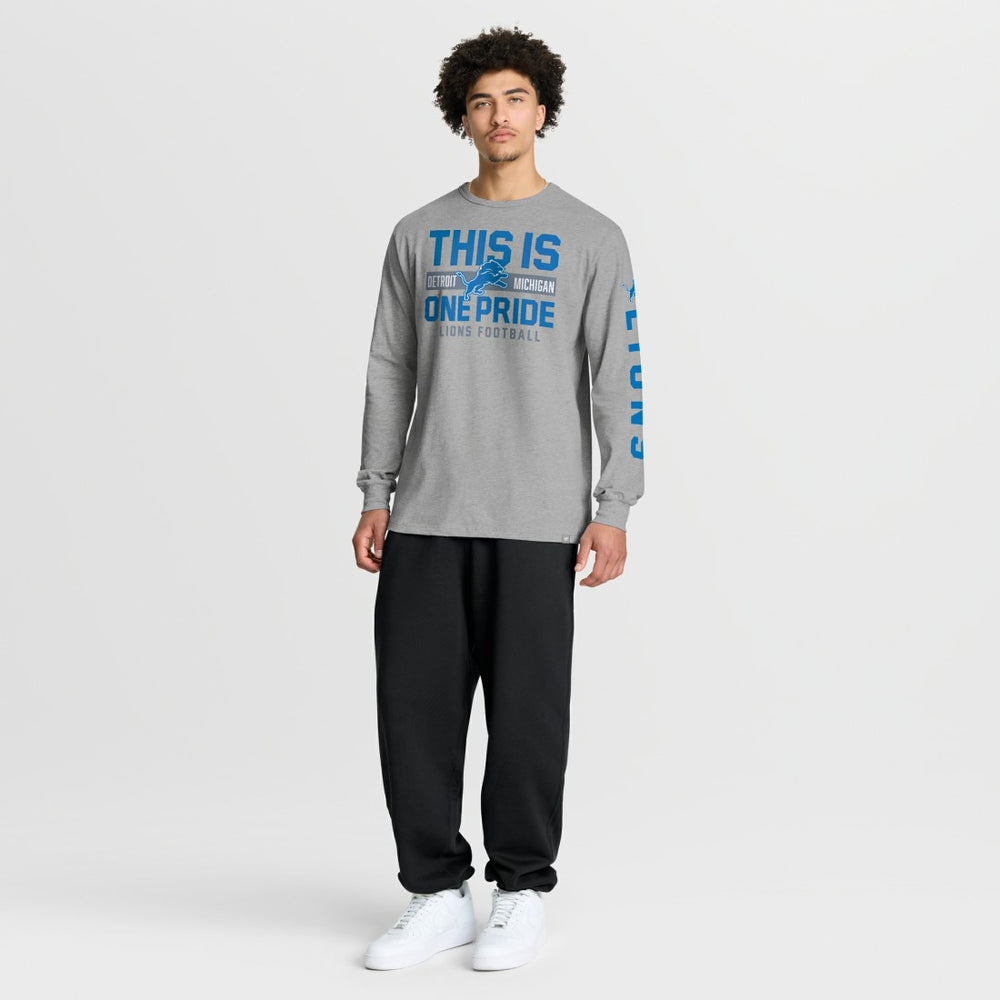 Detroit Lions Hometown Sweep Legacy Long Sleeve T-Shirt - Heather Gray on sale