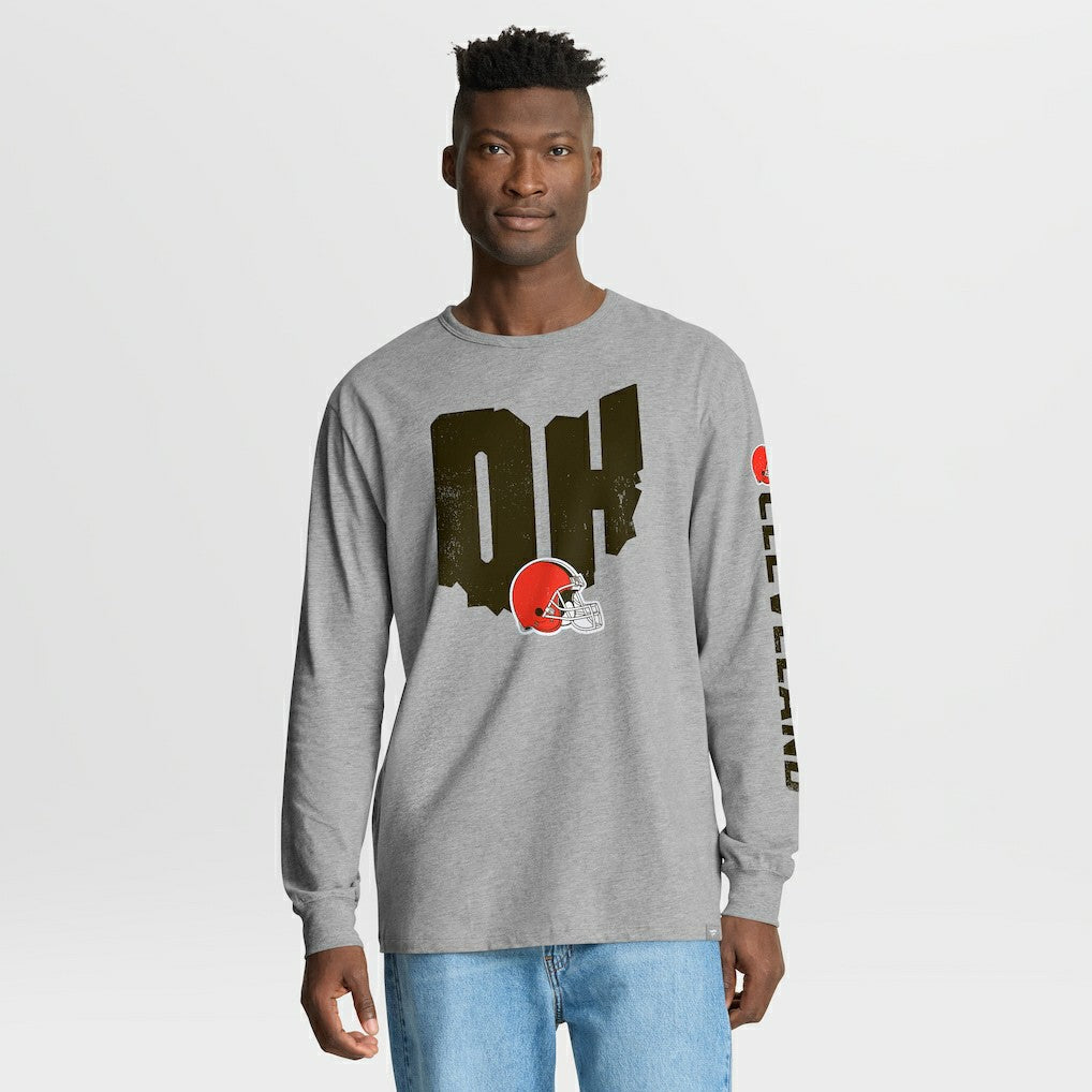 Cleveland Browns Hometown Sweep Legacy Long Sleeve T-Shirt - Heather Gray online