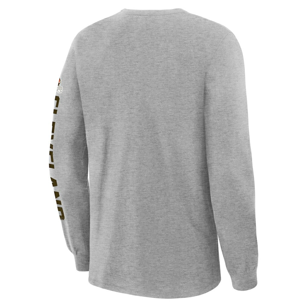 Cleveland Browns Hometown Sweep Legacy Long Sleeve T-Shirt - Heather Gray online