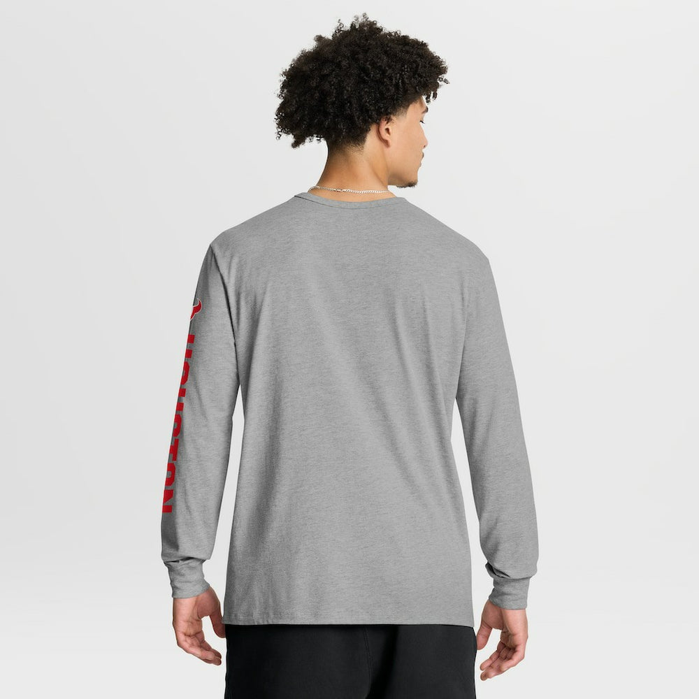 Houston Texans Hometown Sweep Legacy Long Sleeve T-Shirt - Heather Gray sale