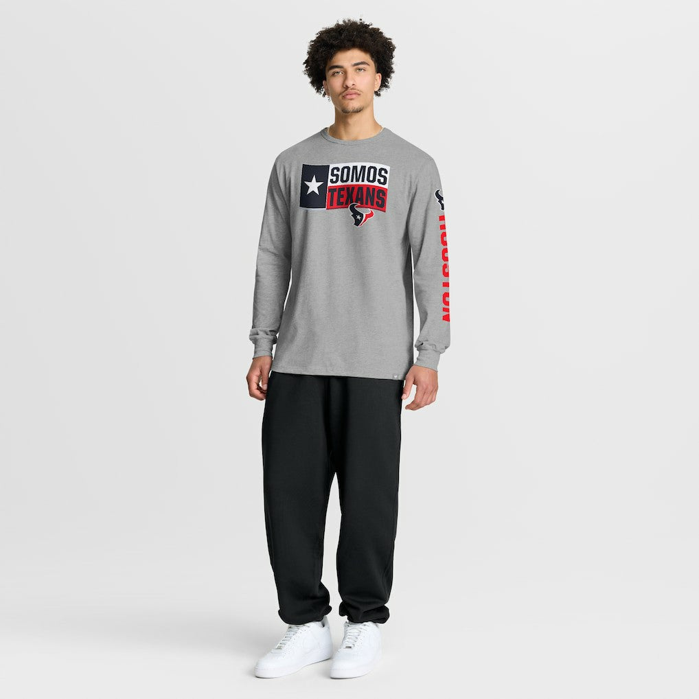 Houston Texans Hometown Sweep Legacy Long Sleeve T-Shirt - Heather Gray sale