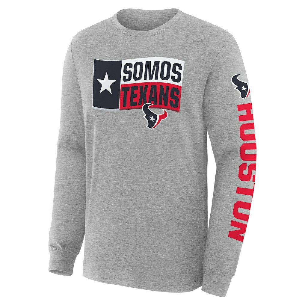 Houston Texans Hometown Sweep Legacy Long Sleeve T-Shirt - Heather Gray sale