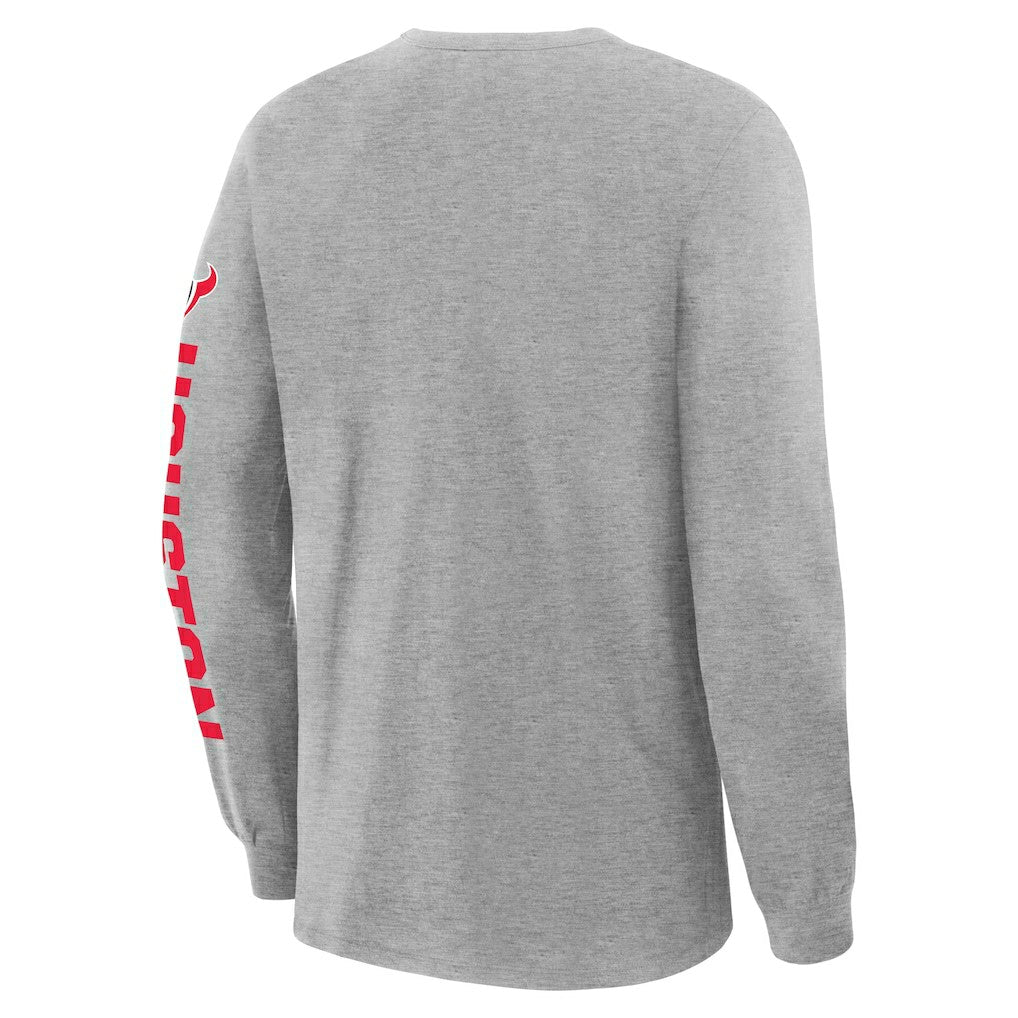 Houston Texans Hometown Sweep Legacy Long Sleeve T-Shirt - Heather Gray sale