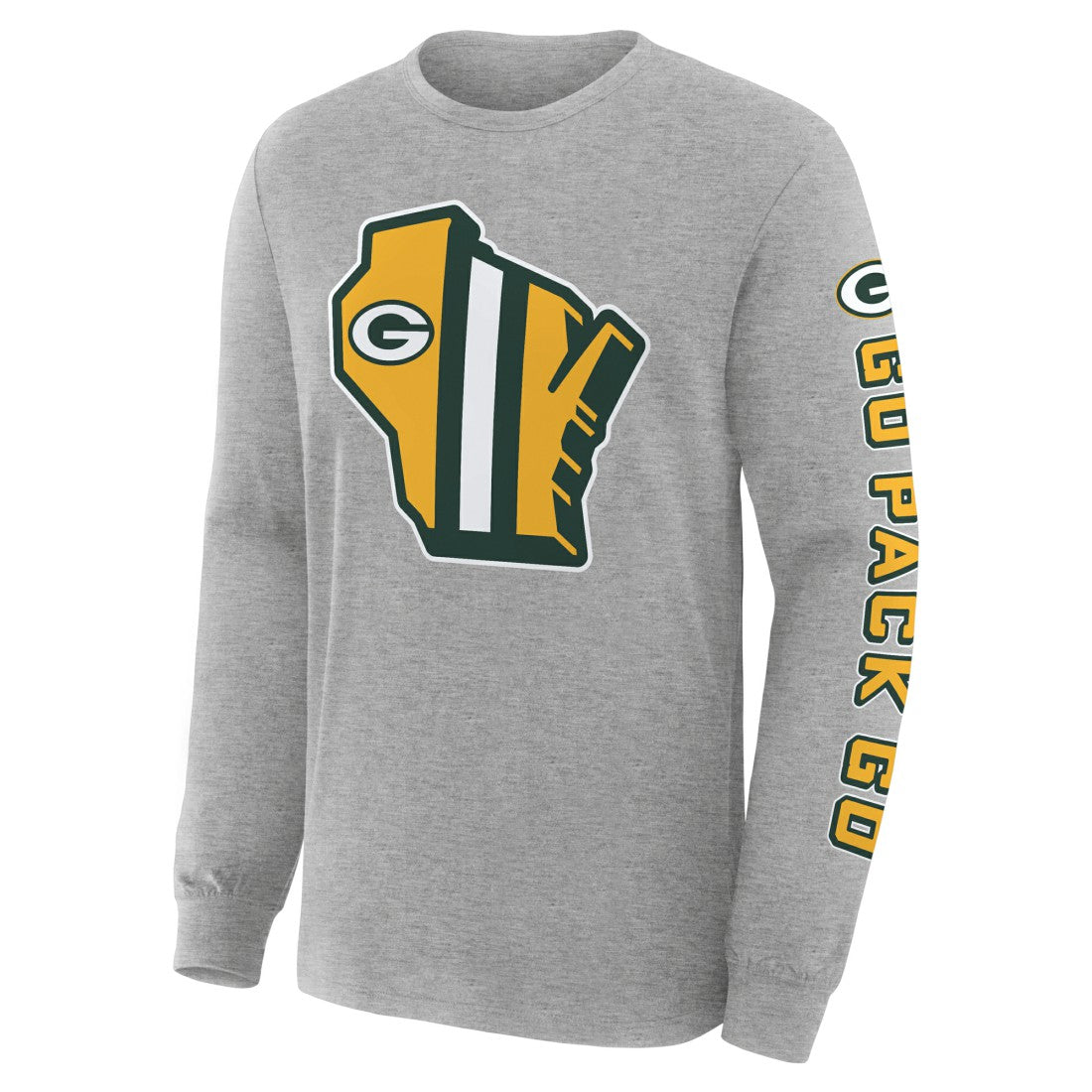 Green Bay Packers Hometown Sweep Legacy Long Sleeve T-Shirt - Heather Gray online