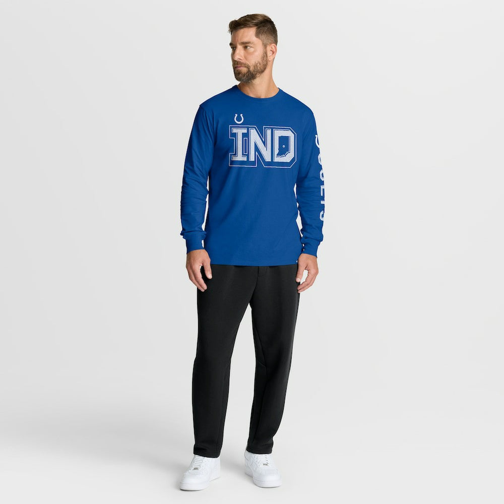 Indianapolis Colts Hometown Sweep Legacy Long Sleeve T-Shirt - Royal for sale