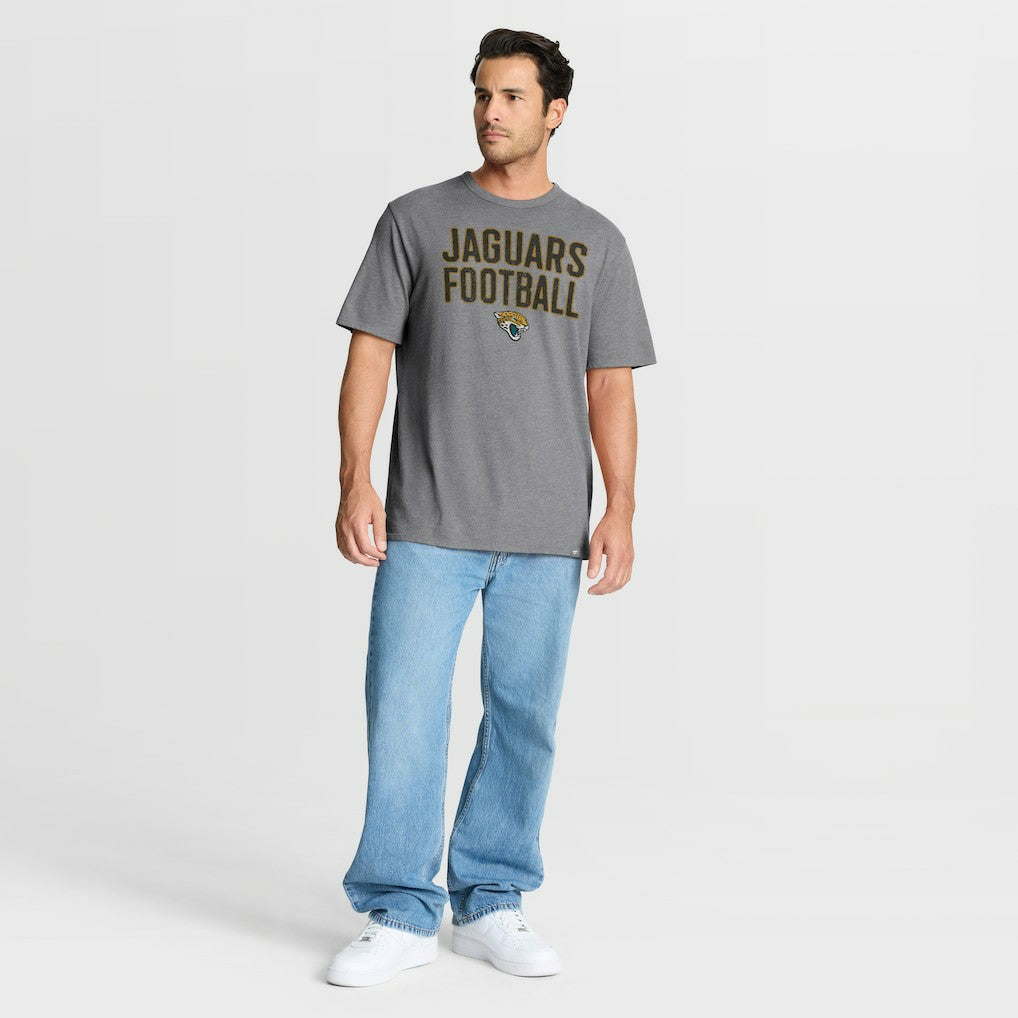 Jacksonville Jaguars First Down Tribute Tri-Blend T-Shirt - Heather Gray discount