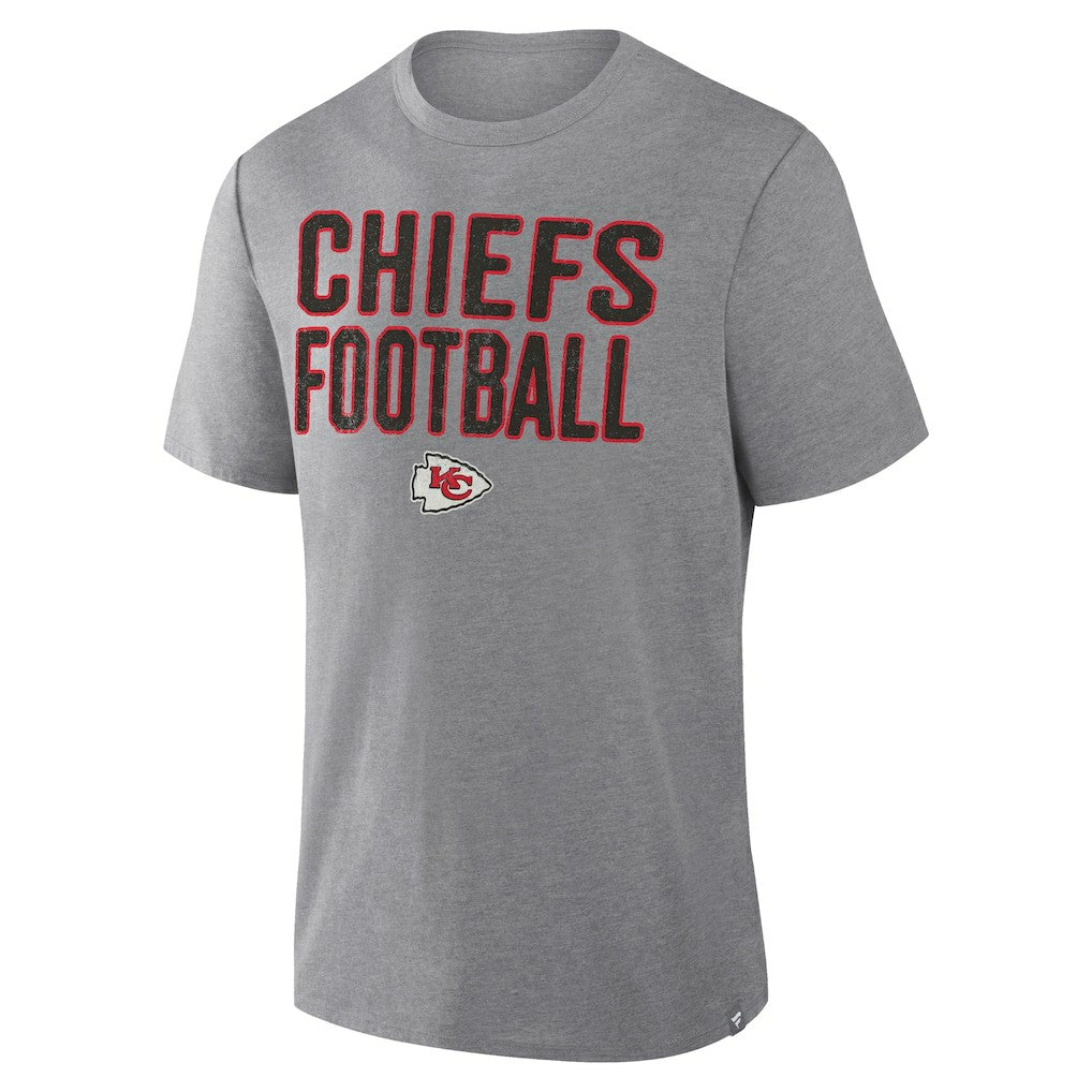 Kansas City Chiefs First Down Tribute Tri-Blend T-Shirt - Heather Gray discount