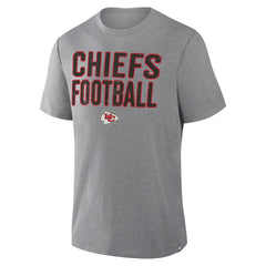Kansas City Chiefs First Down Tribute Tri-Blend T-Shirt - Heather Gray discount
