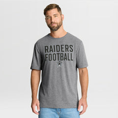 Las Vegas Raiders First Down Tribute Tri-Blend T-Shirt - Heather Gray outlet
