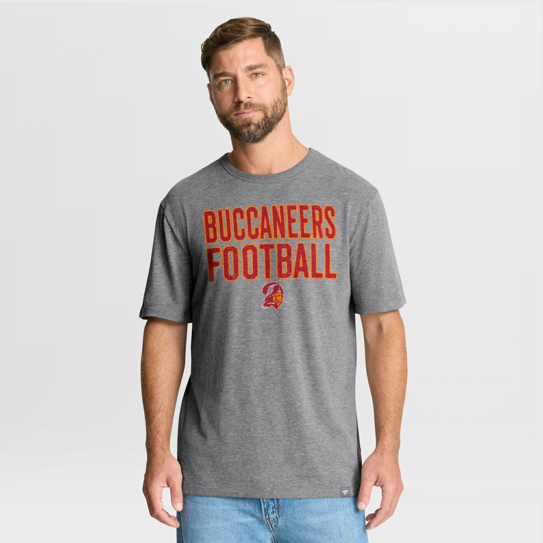 Tampa Bay Buccaneers First Down Tribute Tri-Blend T-Shirt - Heather Gray outlet
