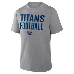 Tennessee Titans First Down Tribute Tri-Blend T-Shirt - Heather Gray outlet
