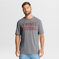 Minnesota Vikings First Down Tribute Tri-Blend T-Shirt - Heather Gray for sale