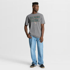 Miami Dolphins First Down Tribute Tri-Blend T-Shirt - Heather Gray outlet