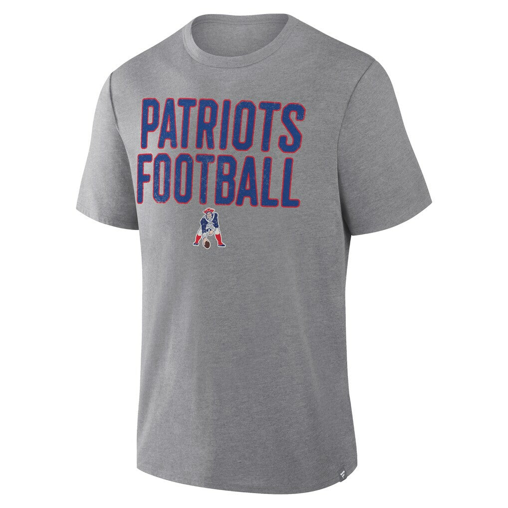 New England Patriots First Down Tribute Tri-Blend T-Shirt - Heather Gray cheap