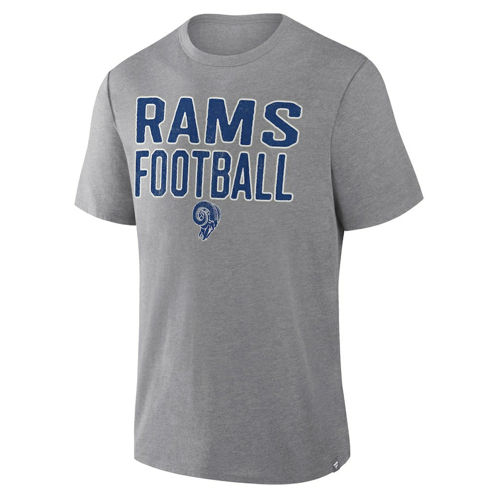 Los Angeles Rams First Down Tribute Tri-Blend T-Shirt - Heather Gray cheap