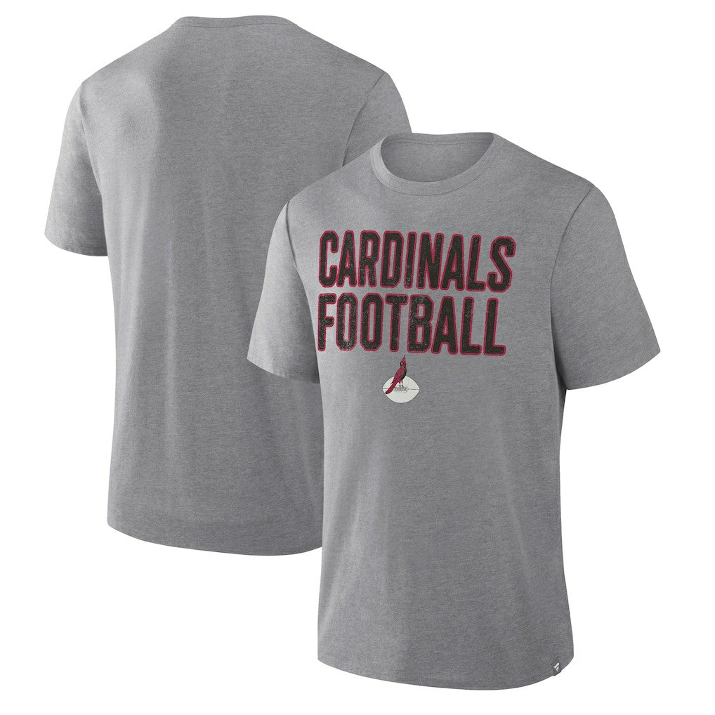 Arizona Cardinals First Down Tribute Tri-Blend T-Shirt - Heather Gray sale