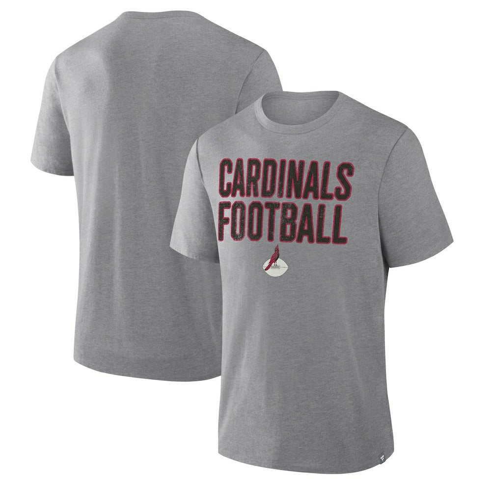 Arizona Cardinals First Down Tribute Tri-Blend T-Shirt - Heather Gray sale