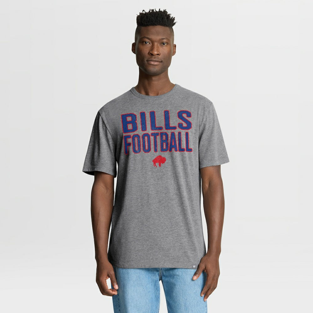 Buffalo Bills First Down Tribute Tri-Blend T-Shirt - Heather Gray for sale