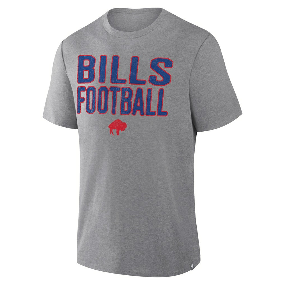 Buffalo Bills First Down Tribute Tri-Blend T-Shirt - Heather Gray for sale