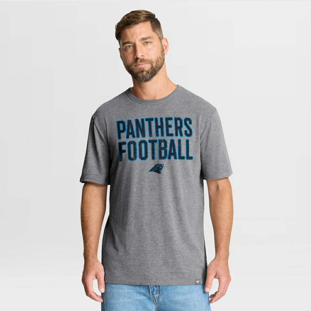 Carolina Panthers First Down Tribute Tri-Blend T-Shirt - Heather Gray sale