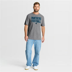 Carolina Panthers First Down Tribute Tri-Blend T-Shirt - Heather Gray sale
