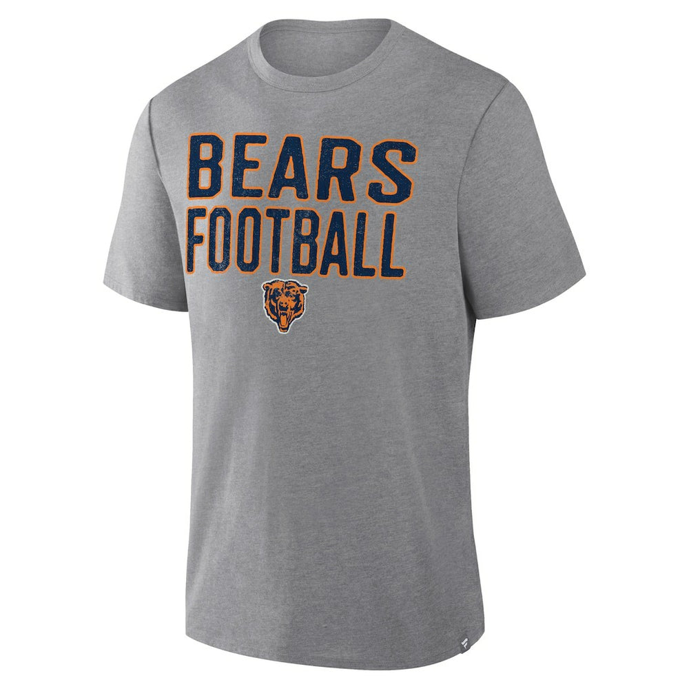 Chicago Bears First Down Tribute Tri-Blend T-Shirt - Heather Gray discount