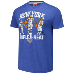 Josh Hart/Mikal Bridges/Jalen Brunson New York Knicks Homage Unisex Triple Threat Tri-Blend T-Shirt - Royal shop