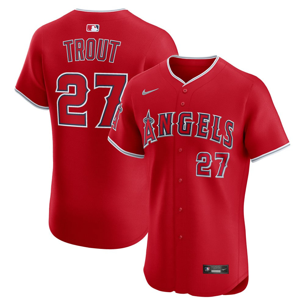 Mike Trout Los Angeles Angels Alternate Elite Jersey - Red | Nike
