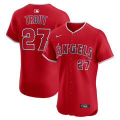 Mike Trout Los Angeles Angels Alternate Elite Jersey - Red | Nike