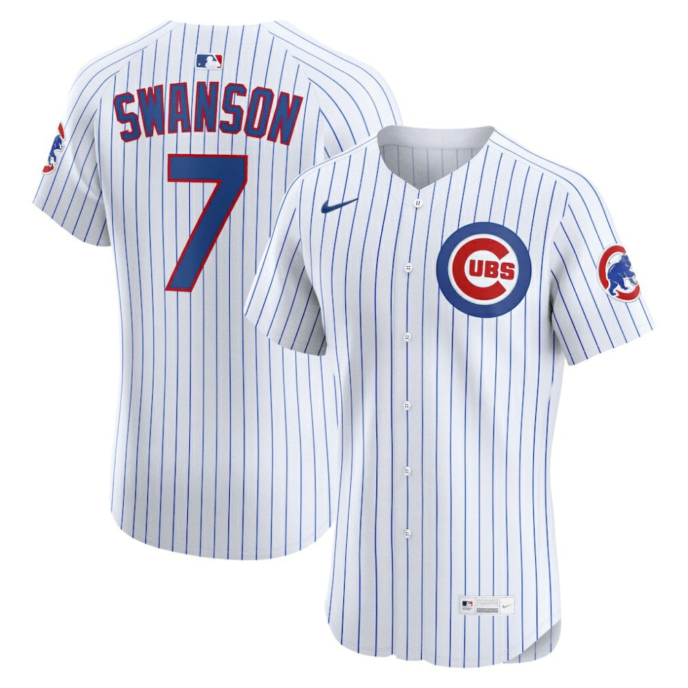 Dansby Swanson Chicago Cubs Home Elite Jersey - White | Nike