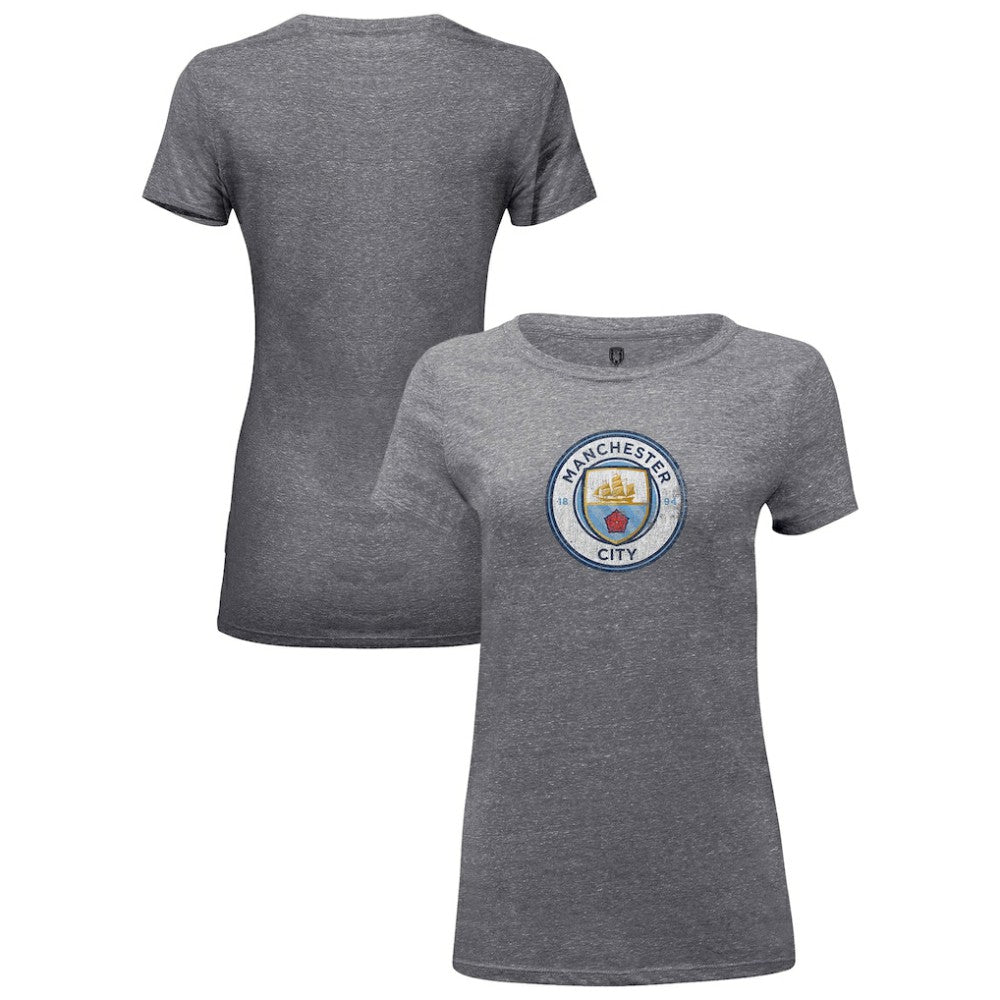 Manchester City 1863FC Women's Color Badge Tri-Blend T-Shirt - Heather Gray online