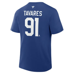 John Tavares Toronto Maple Leafs Fanatics Authentic Stack Name & Number T-Shirt Blue