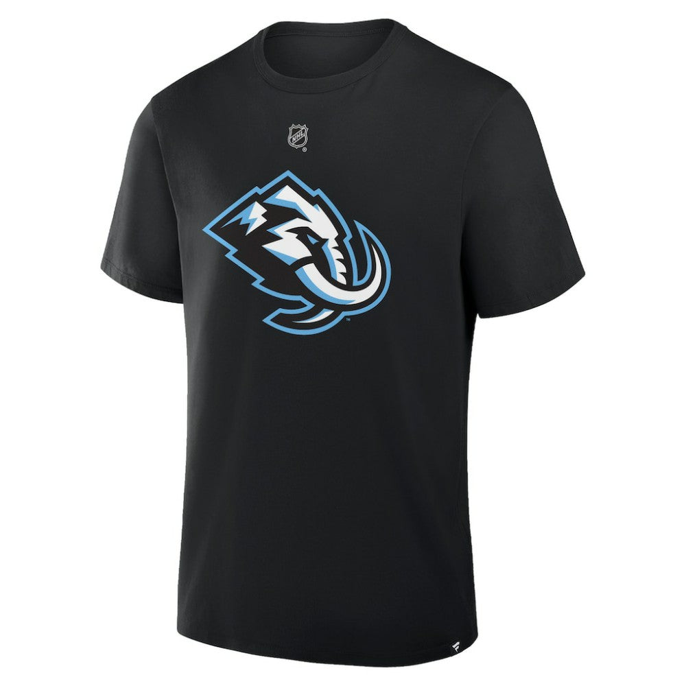 Logan Cooley Utah Mammoth Fanatics Authentic Stack Name & Number T-Shirt Black