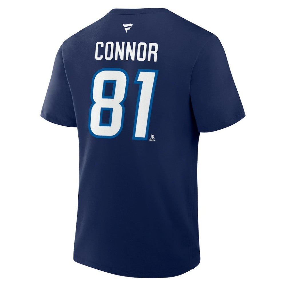 Kyle Connor Winnipeg Jets Fanatics Authentic Stack Name & Number T-Shirt Navy