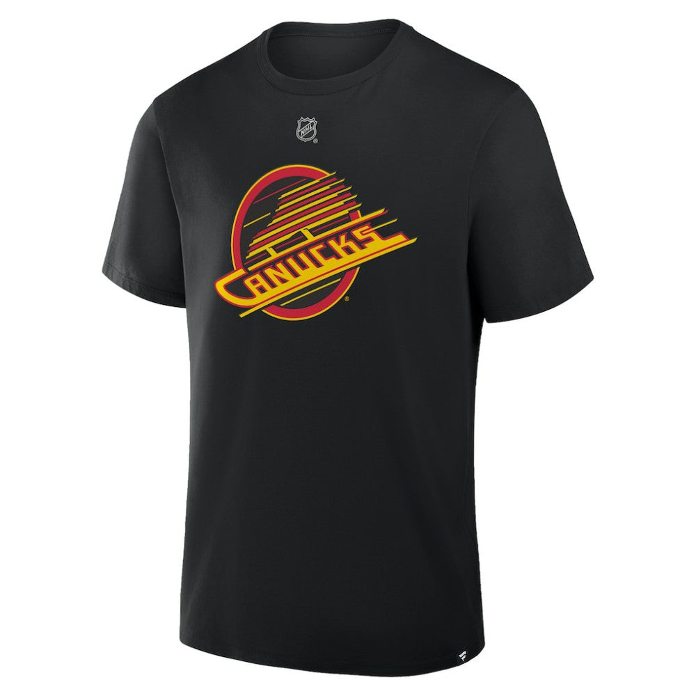 Elias Pettersson Vancouver Canucks Fanatics Authentic Stack Name & Number T-Shirt Black