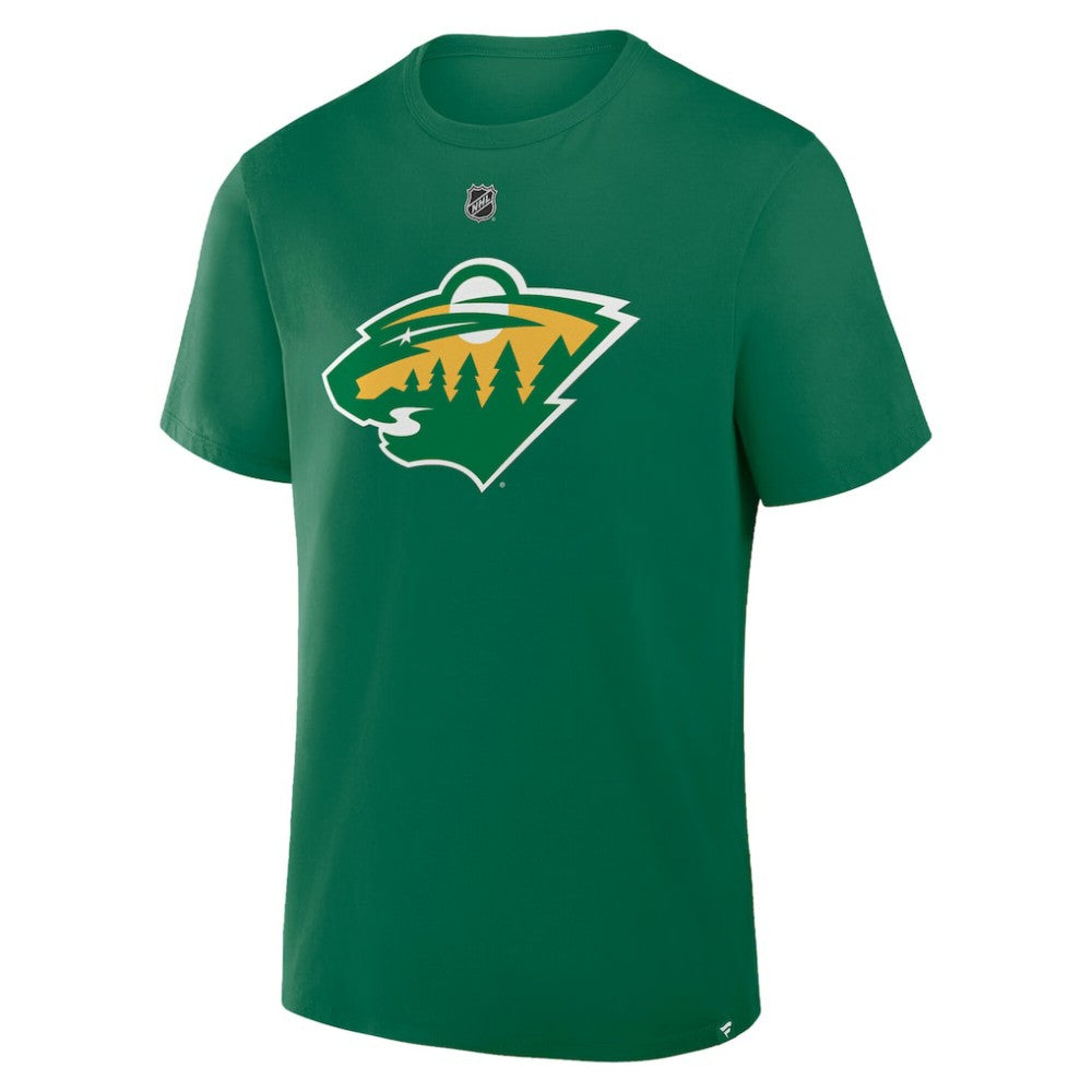 Matthew Boldy Minnesota Wild Fanatics Authentic Stack Name & Number T-Shirt Kelly Green