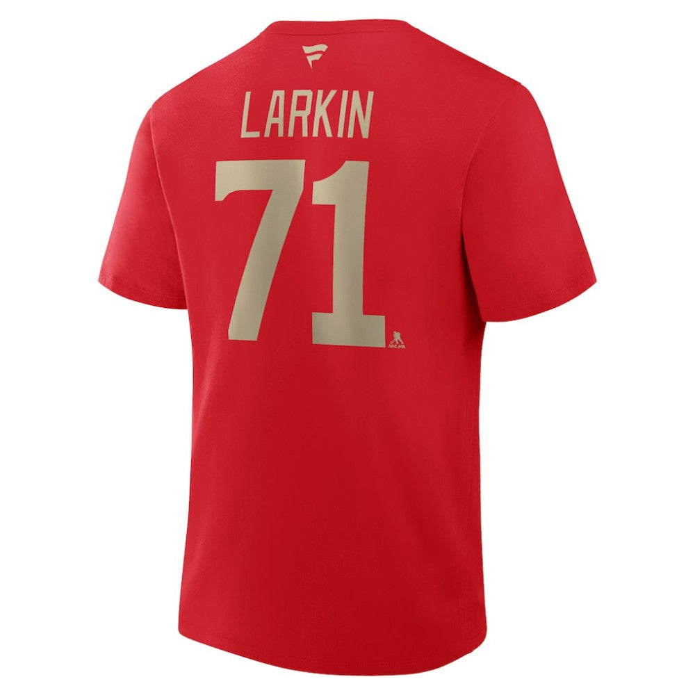 Dylan Larkin Detroit Red Wings Fanatics Authentic Stack Name & Number T-Shirt Red