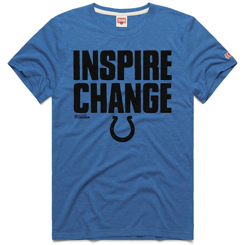 Indianapolis Colts Homage Unisex 2024 Inspire Change Tri-Blend T-Shirt - Royal cheap