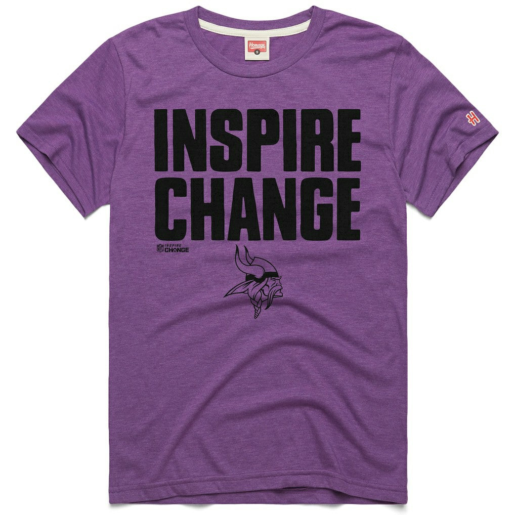 Minnesota Vikings Homage Unisex 2024 Inspire Change Tri-Blend T-Shirt - Purple sale