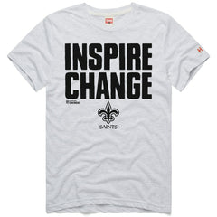 New Orleans Saints Homage Unisex 2024 Inspire Change Tri-Blend T-Shirt - Ash cheap