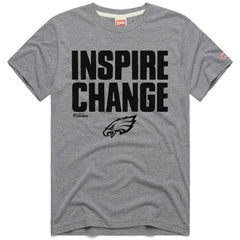 Philadelphia Eagles Homage Unisex 2024 Inspire Change Tri-Blend T-Shirt - Gray sale