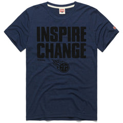 Tennessee Titans Homage Unisex 2024 Inspire Change Tri-Blend T-Shirt - Navy cheap