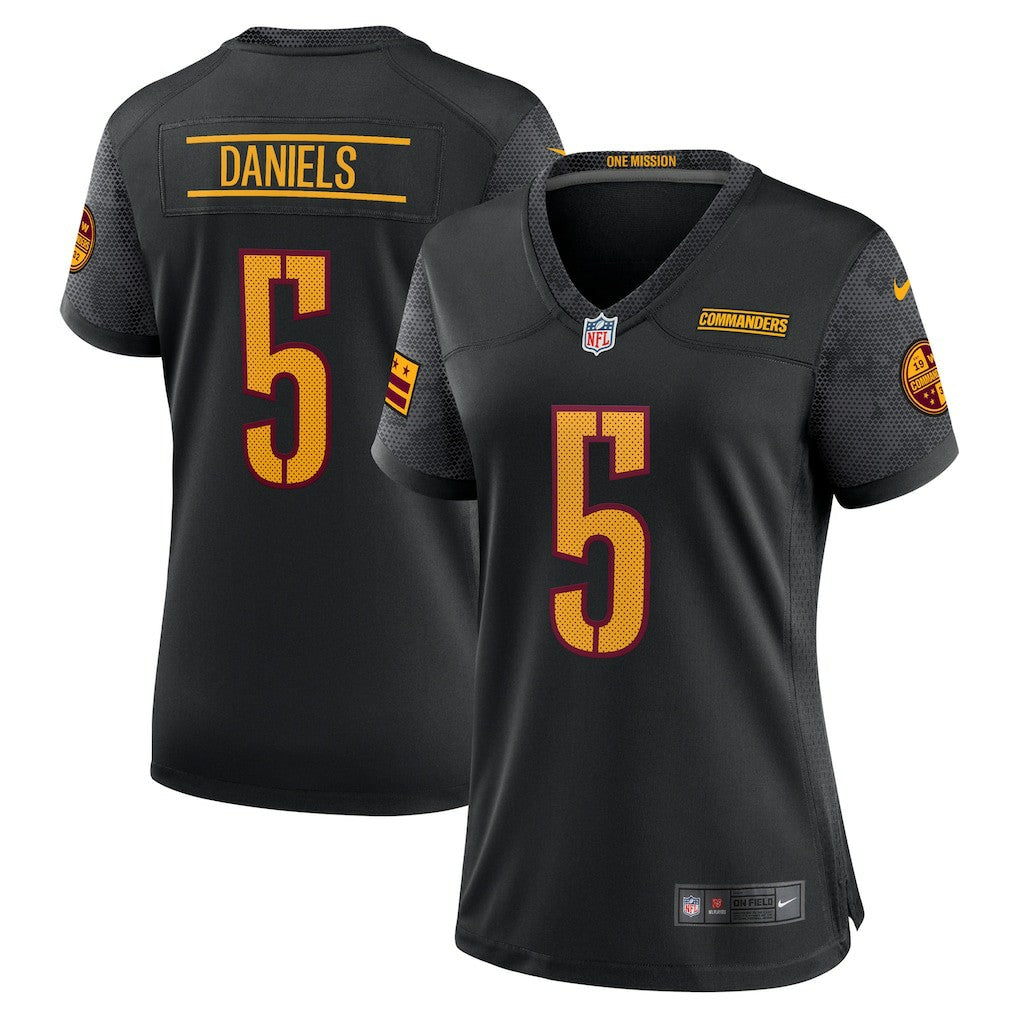 Jayden Daniels Washington Commanders Women's Alternate Game Player Jersey - Black | Nike on sale