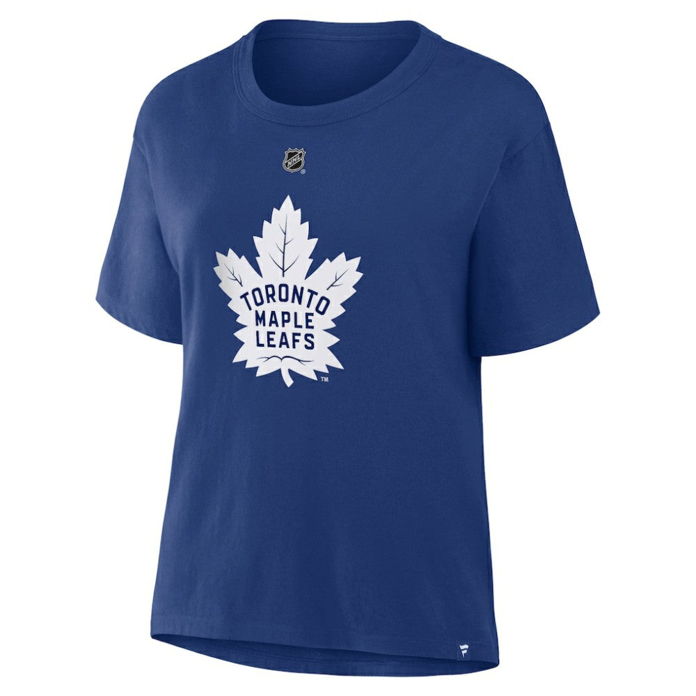 William Nylander Toronto Maple Leafs Fanatics Women's Authentic Stack Name & Number T-Shirt Blue