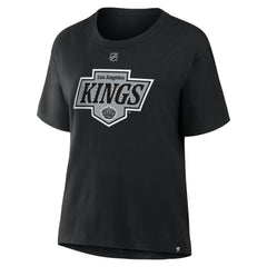 Drew Doughty Los Angeles Kings Fanatics Women's Authentic Stack Name & Number T-Shirt Black